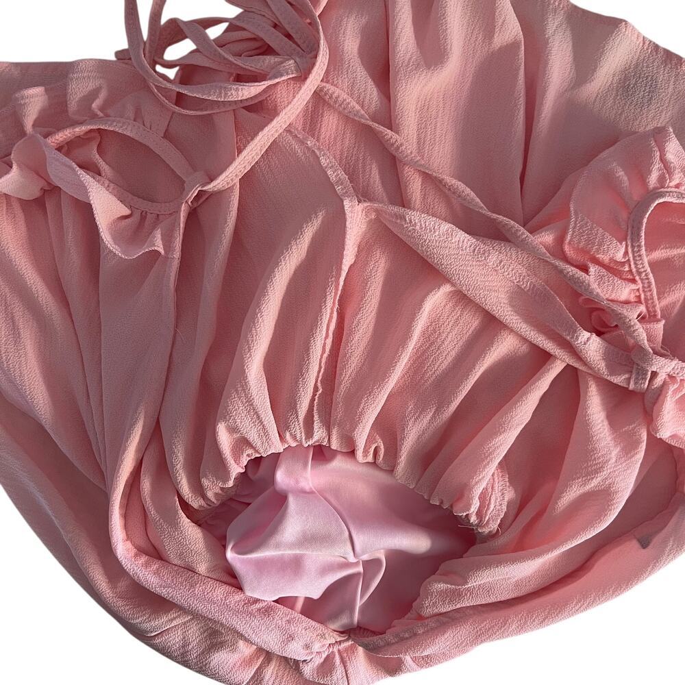 Sexy Pink Open-Back Romper Dress – Fits Small - Made in Peru - Picture 10 of 12